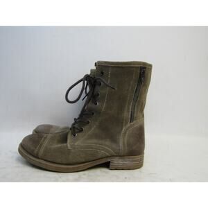 Roan Womens Size 8 M Brown Suede Zip Lace Up Ankle Fashion Boots Bootie